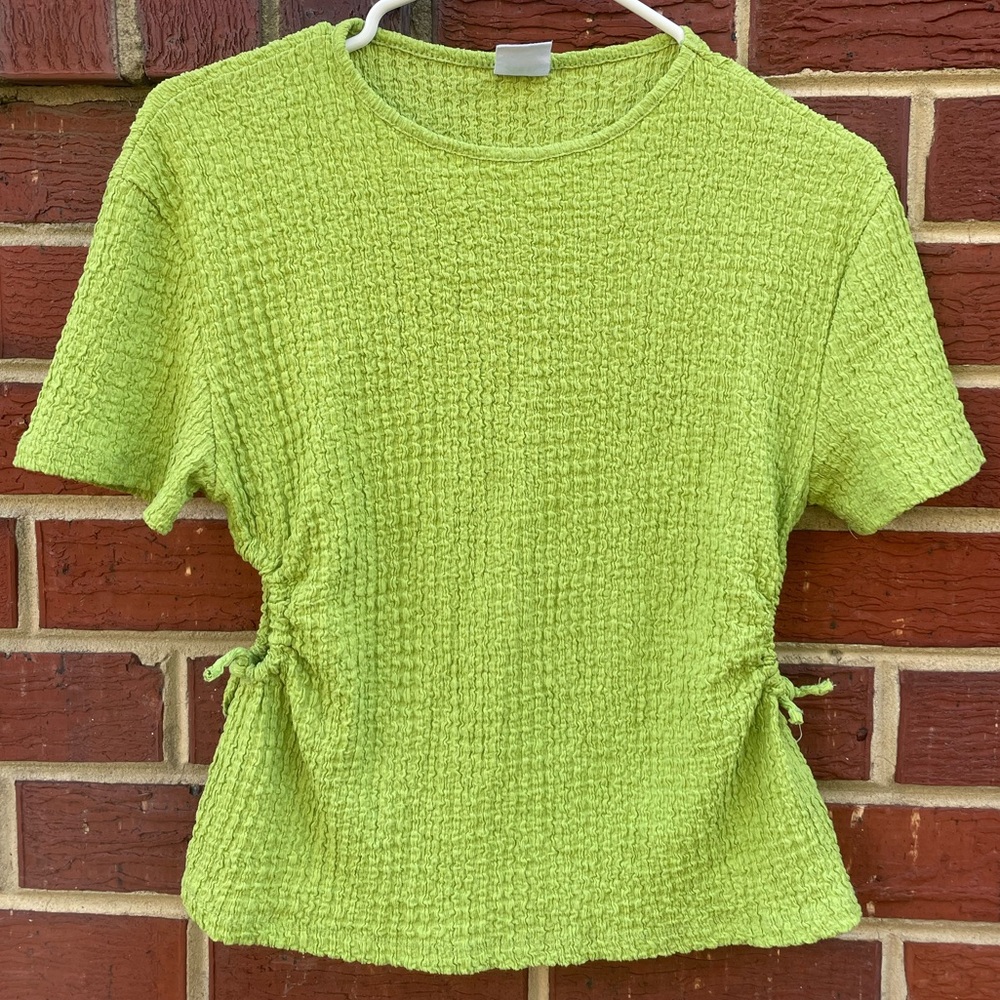 Zara Green Textured Women's Top